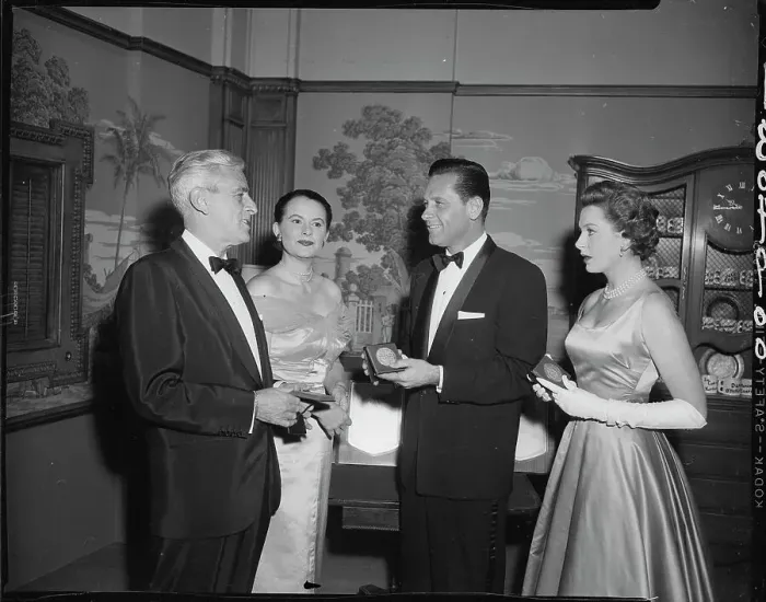 Framed Print : Buddy Adler Receiving an Award Framed Print : Buddy Adler Receiving an Award