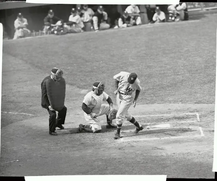 Framed Print : Buddy Lewis Hit by Baseball Framed Print : Buddy Lewis Hit by Baseball