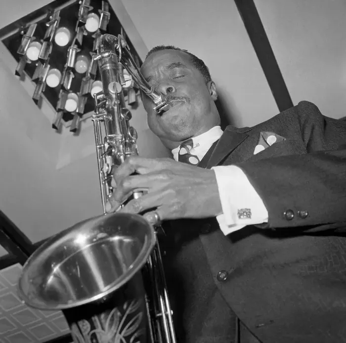 Framed Print : Buddy Tate Playing Saxophone Framed Print : Buddy Tate Playing Saxophone
