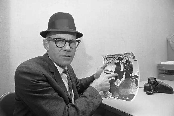 Framed Print : Buddy Walthers Pointing to Himself Framed Print : Buddy Walthers Pointing to Himself