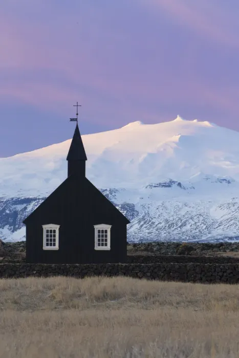 Framed Print : Budir Church in Iceland Framed Print : Budir Church in Iceland