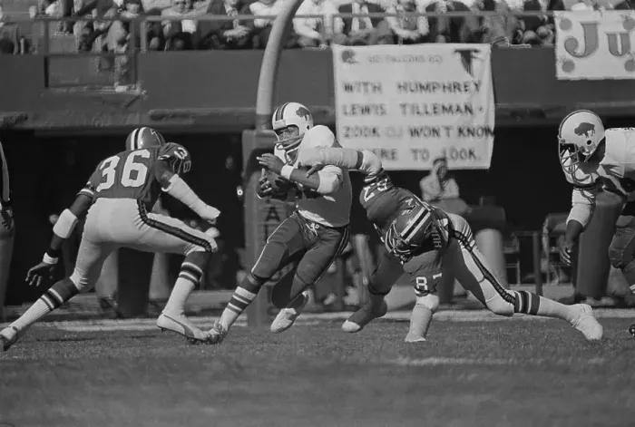 Framed Print : Buffalo Bills Football Player O.J. Simpson Against Atlanta Falcons Framed Print : Buffalo Bills Football Player O.J. Simpson Against Atlanta Falcons