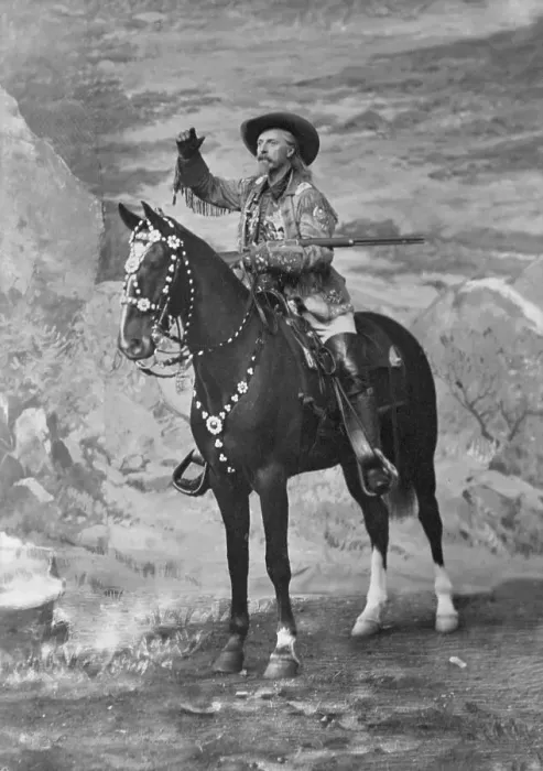 Framed Print : Buffalo Bill Cody On Horseback Framed Print : Buffalo Bill Cody On Horseback