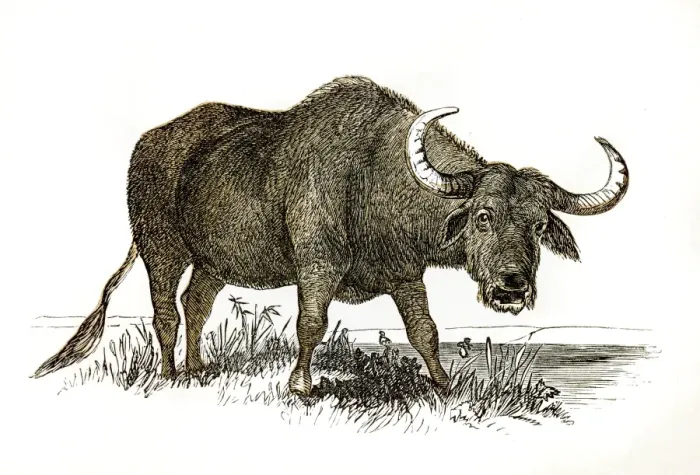 Framed Print : Buffalo engraving 1851 Framed Print : Buffalo engraving 1851
