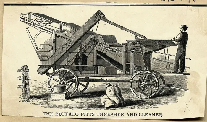 Framed Print : The Buffalo Thresher And Cleaner Framed Print : The Buffalo Thresher And Cleaner