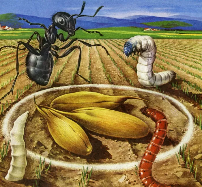 Framed Print : Bugs in a Farm Field Framed Print : Bugs in a Farm Field