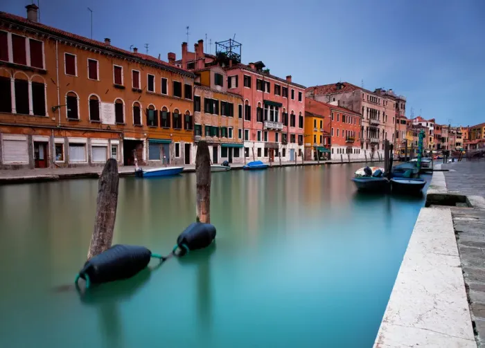 Framed Print : Buildings beside lake, Venice, Italy