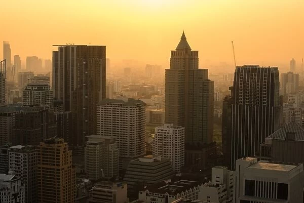 Building Bangkok cityscape