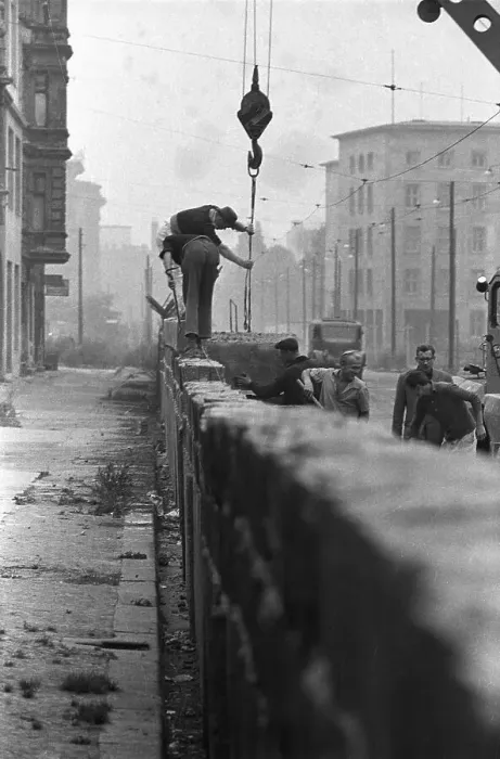 Framed Print : Building Up The Berlin Wall Framed Print : Building Up The Berlin Wall