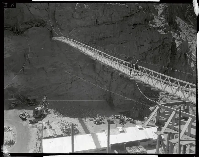 Framed Print : Building Boulder Dam