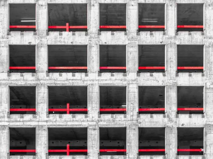 Framed Print : A building under construction Framed Print : A building under construction