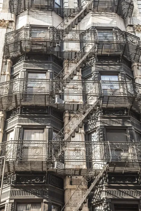Framed Print : Building facade in Soho, New York Framed Print : Building facade in Soho, New York