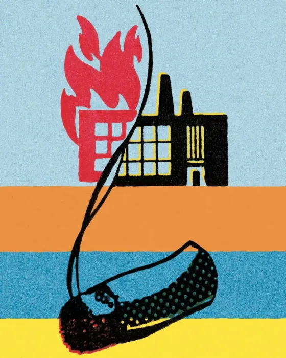 Framed Print : Building on fire Framed Print : Building on fire