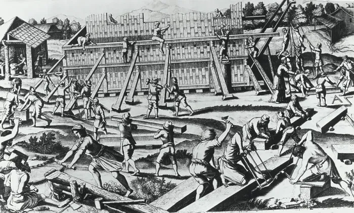 Framed Print : The Building of Noah's Ark Framed Print : The Building of Noah's Ark
