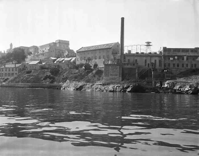 Framed Print : Buildings on Alcatraz