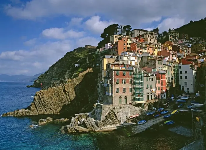 Framed Print : buildings, cinque terre, coast, coastal, community, europe, italy, ocean, outdoor