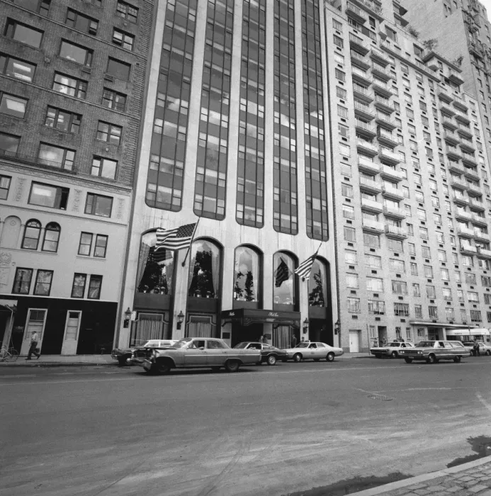 Framed Print : Buildings and street, New York City, USA, (B&W) Framed Print : Buildings and street, New York City, USA, (B&W)