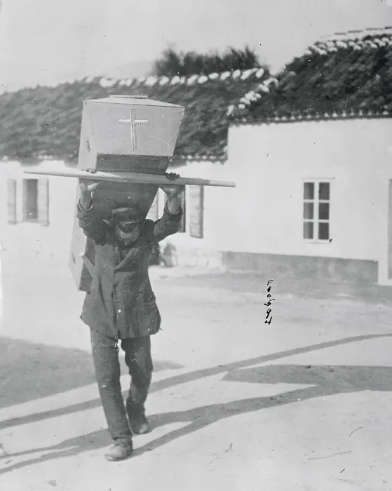 Framed Print : Bulgar Carrying Coffin for a Family Member's Funeral Framed Print : Bulgar Carrying Coffin for a Family Member's Funeral
