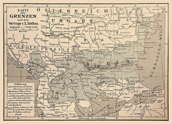 Bulgaria, according to the treaty of San Stefano, March, 1878