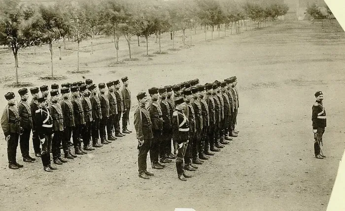 Framed Print : Bulgarian Troops At Attention Outside Framed Print : Bulgarian Troops At Attention Outside