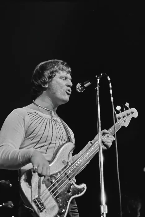 Framed Print : Bulldog. Bass player and singer Billy Hocher perform in the band Bulldog, circa 1974 Framed Print : Bulldog. Bass player and singer Billy Hocher perform in the band Bulldog, circa 1974