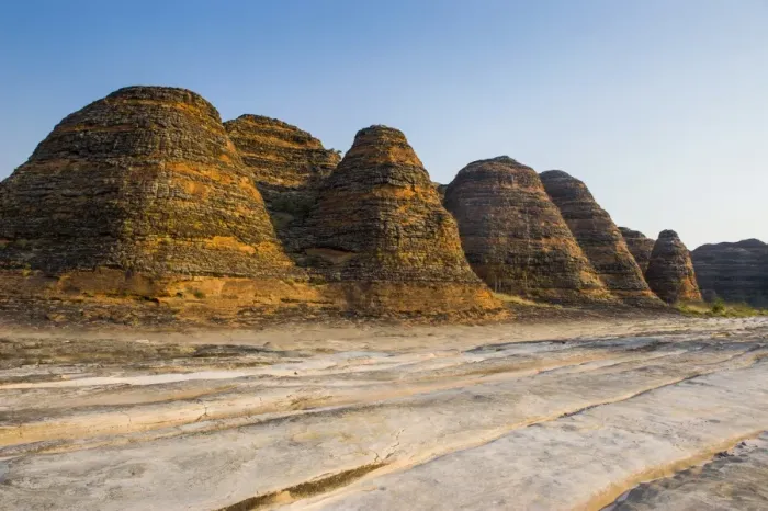 Framed Print : Bungle Bungles, beehive-shaped sandstone towers, Purnululu National Park, UNESCO World Heritage Site, Eastern Kimberleys, Western Australia