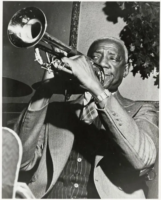 Framed Print : Bunk Johnson Playing Trumpet Framed Print : Bunk Johnson Playing Trumpet