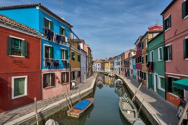 Burano is an island in the Venetian Lagoon, northern Italy; like Venice itself