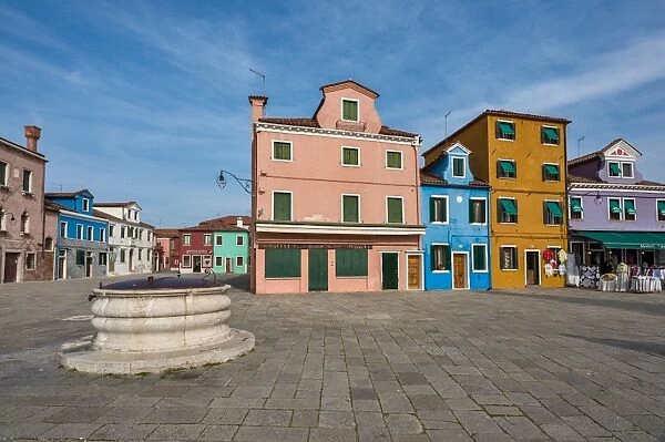 Burano is an island in the Venetian Lagoon, northern Italy; like Venice itself