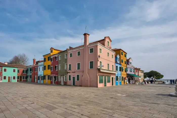 Framed Print : Burano is an island in the Venetian Lagoon, northern Italy; like Venice itself Framed Print : Burano is an island in the Venetian Lagoon, northern Italy; like Venice itself