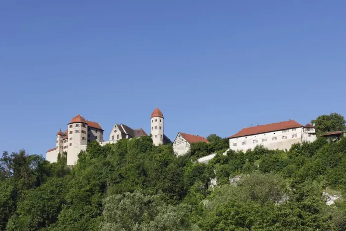 Framed Print : Burg Harburg castle, Harburg, Schwaben, Bavaria, Germany, Europe