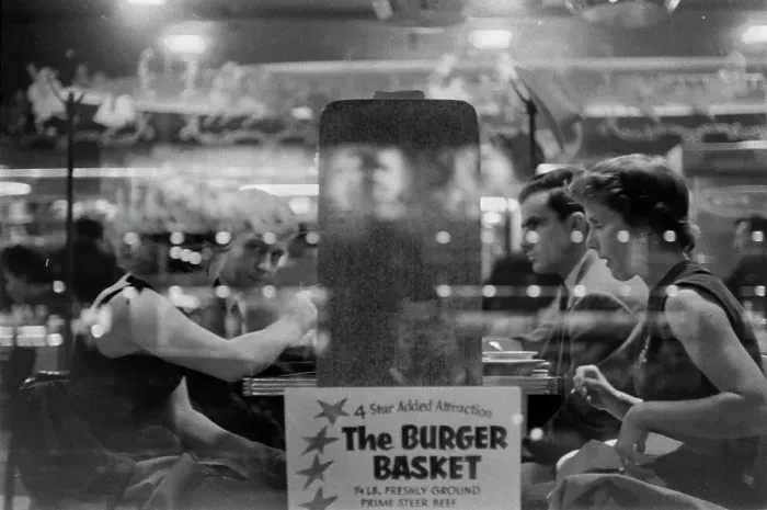 Framed Print : Burger Basket Double Date Framed Print : Burger Basket Double Date