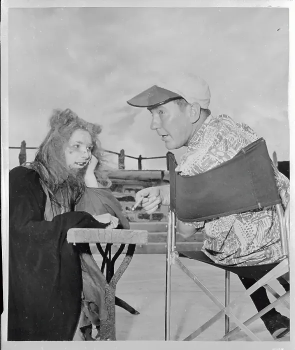 Framed Print : Burgess Meredith Discussing Scene with Anna Haworth Framed Print : Burgess Meredith Discussing Scene with Anna Haworth