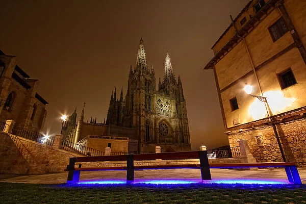 Burgos Cathedral at night