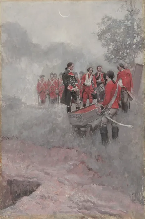 Framed Print : The burial of Braddock Framed Print : The burial of Braddock