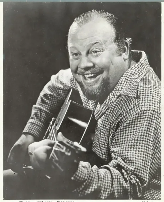 Framed Print : Burl Ives Playing the Guitar Framed Print : Burl Ives Playing the Guitar