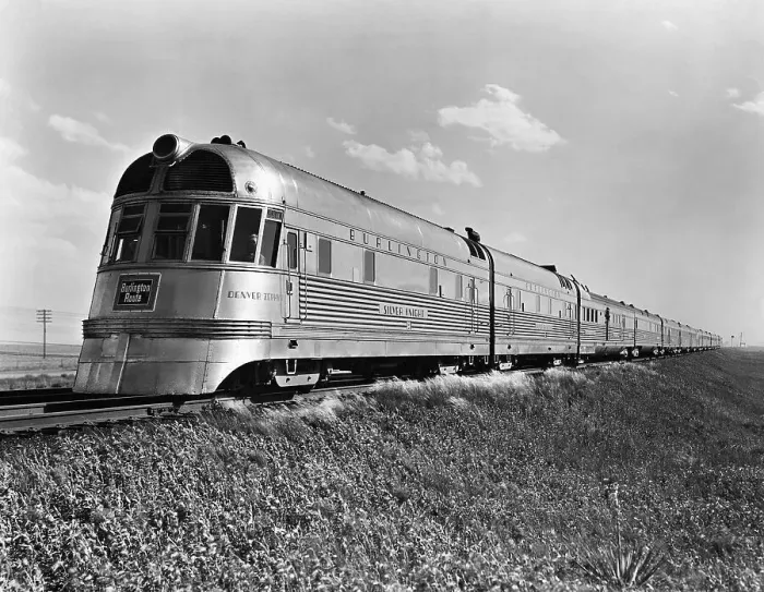 Framed Print : Burlington Denver Zephyr Train Framed Print : Burlington Denver Zephyr Train