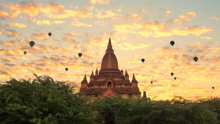 Framed Print : burma, temple, sunrise, heritage, culture, view, site, destination, beautiful, air Framed Print : burma, temple, sunrise, heritage, culture, view, site, destination, beautiful, air