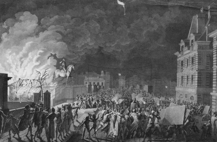 Framed Print : Burning The Guardhouse Framed Print : Burning The Guardhouse