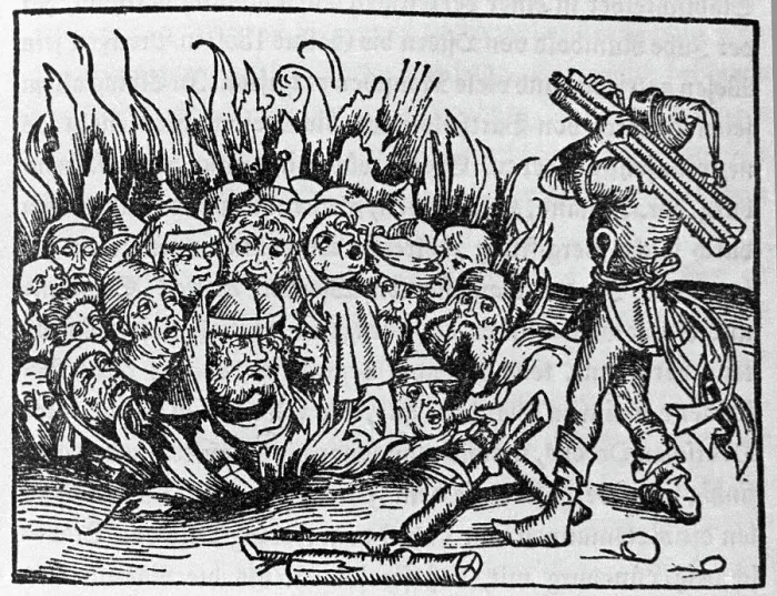 Framed Print : Burning Of Jews In The 15Th Century Framed Print : Burning Of Jews In The 15Th Century