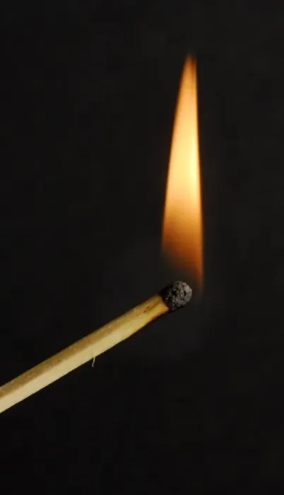 Framed Print : Burning match Framed Print : Burning match