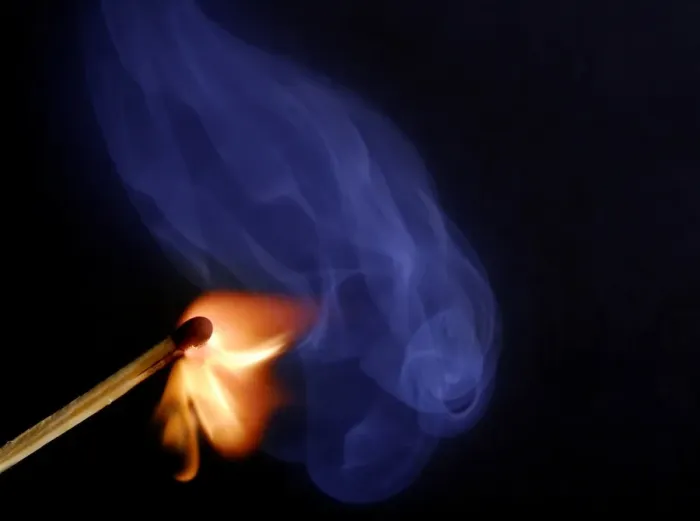 Framed Print : Burning match Framed Print : Burning match