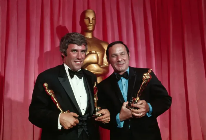 Framed Print : Burt Bacharach and Hal Davis with Oscar Framed Print : Burt Bacharach and Hal Davis with Oscar