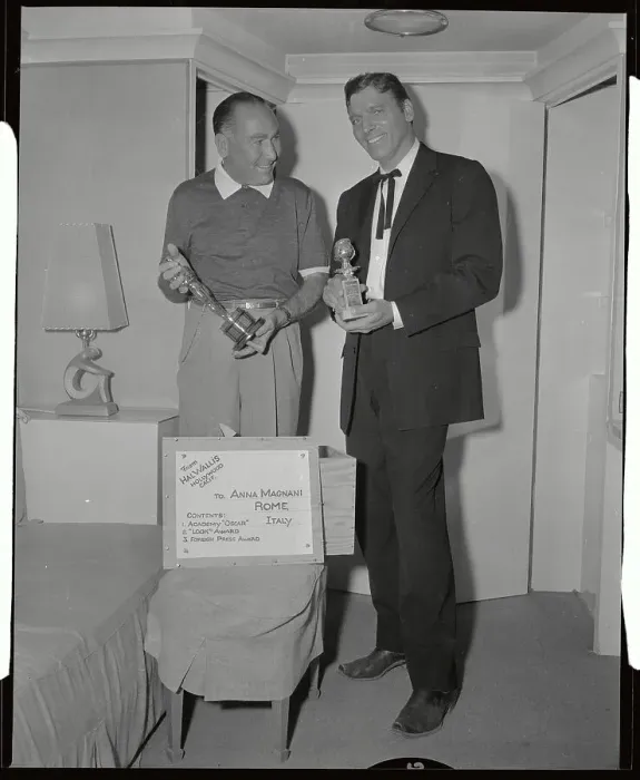 Framed Print : Burt Lancaster Holding Oscar Trophy Framed Print : Burt Lancaster Holding Oscar Trophy