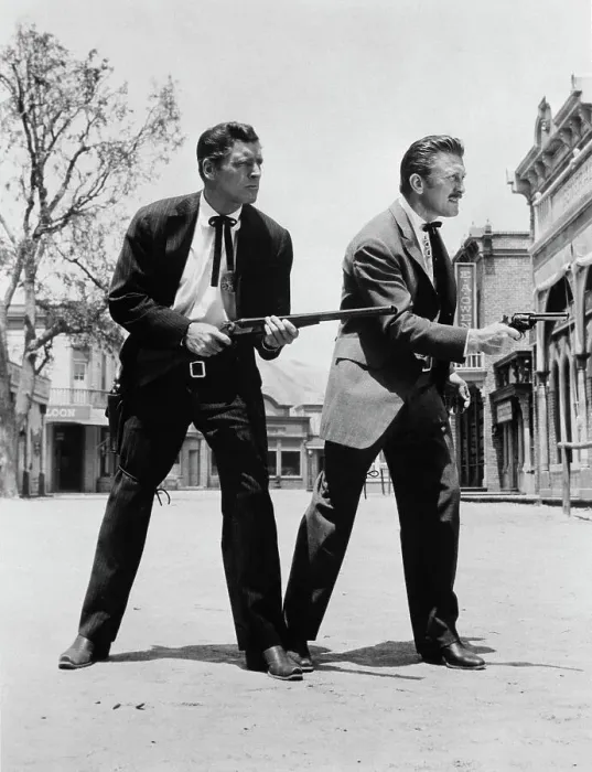 Framed Print : Burt Lancaster And Kirk Douglas Framed Print : Burt Lancaster And Kirk Douglas