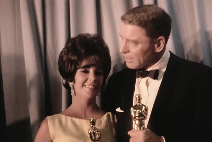 Framed Print : Burt Lancaster and Liz Taylor