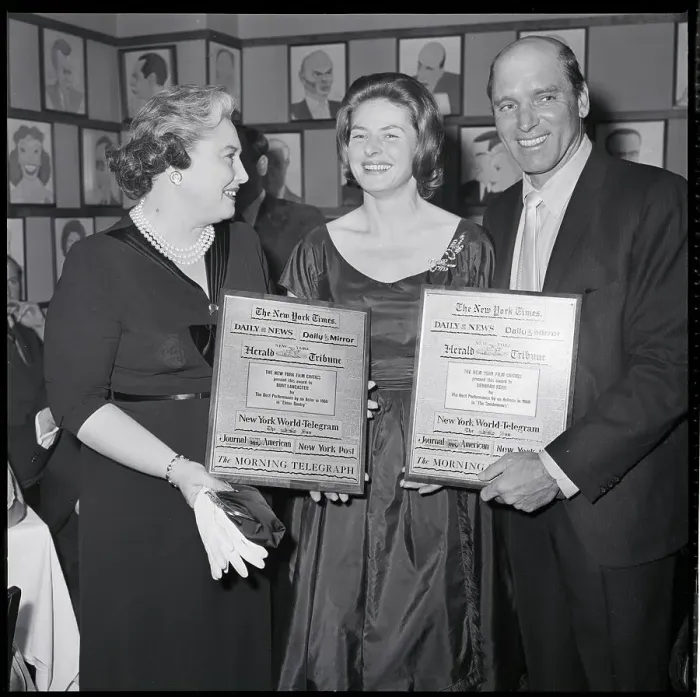 Framed Print : Burt Lancaster Receiving New York Film Critics Award Framed Print : Burt Lancaster Receiving New York Film Critics Award
