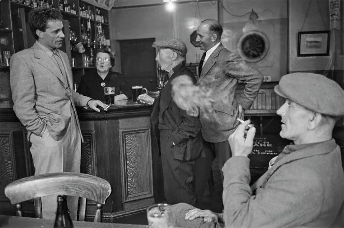 Framed Print : Burton And Family At The Miner's Arms Framed Print : Burton And Family At The Miner's Arms
