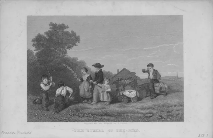 Framed Print : The Burying Of The Bird Framed Print : The Burying Of The Bird