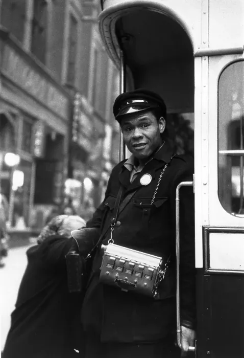 Framed Print : Bus Conductor Framed Print : Bus Conductor